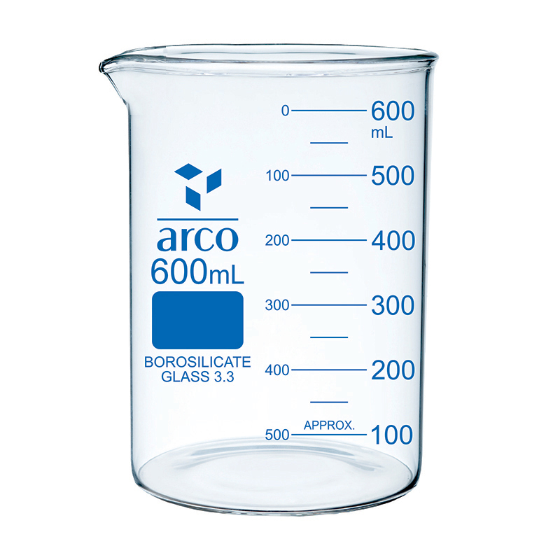 بشر شیشه ای کوتاه  600 میلی لیتری ARCO